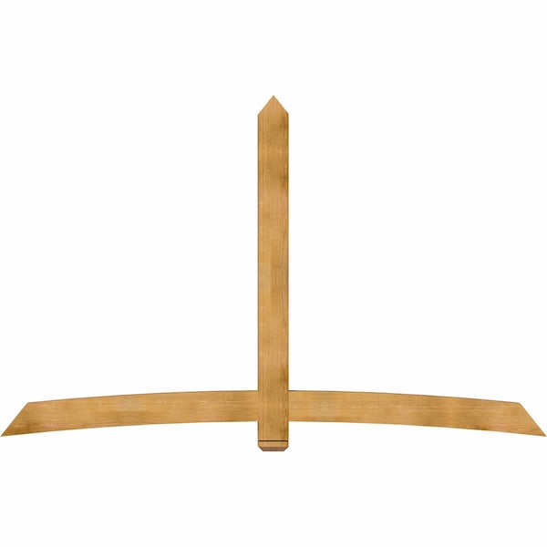 Ekena Millwork Bellingham Rough Sawn Timber Gable Bracket, Western Red Cedar, 108"W x 68"H x 4"D x 6"F, 15/12 Pitch GBW108X68X0406BEL00RWR - main